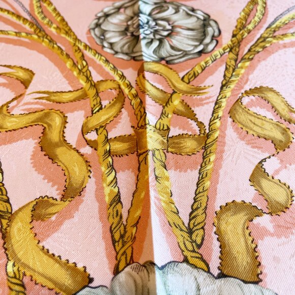 Vintage Hermès Silk Scarf "Jouvence" by Leïla Menchari - Picture 15 of 15